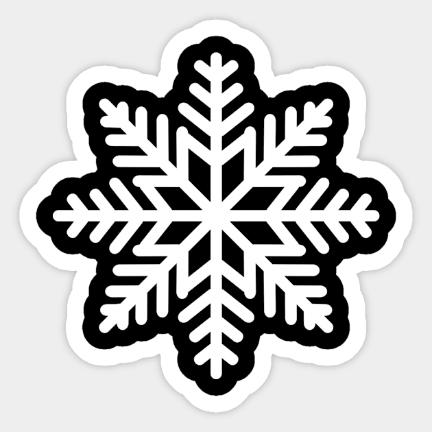 Snowflake Sticker by Designzz